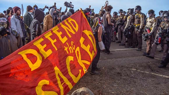 Protest at Standing Rock. Photo: Rob Wilson Photography