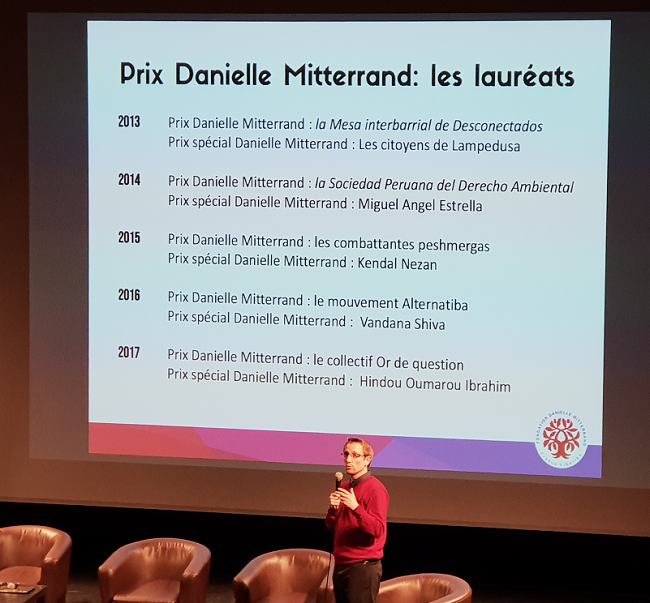 Prix Danielle Mitterrand 2018 Anciens laureats