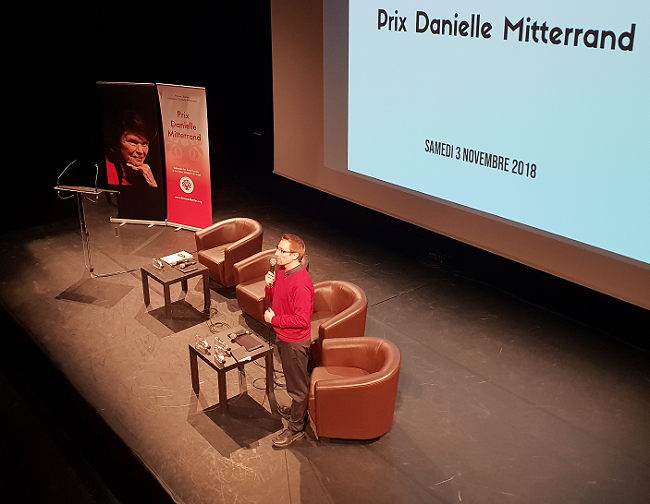 Prix Danielle Mitterrand 2018 Jeremie Chomette Directeur Fondation France Libertes
