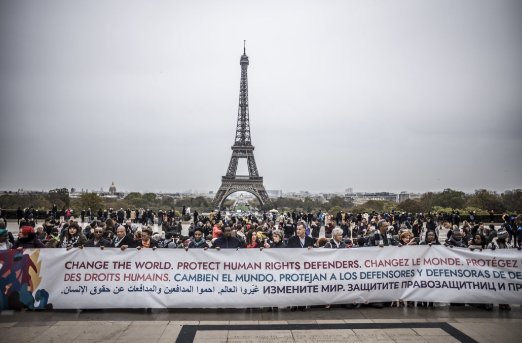 FRANCE PARIS SOMMET MONDIAL DES DEFENSEURS DES DROITS HUMAINS 2018